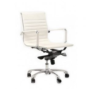 כסא לחדר ישיבות דגם אומגה לבן