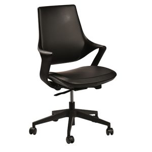 כסא לחדר ישיבות דגם סמייל שחור