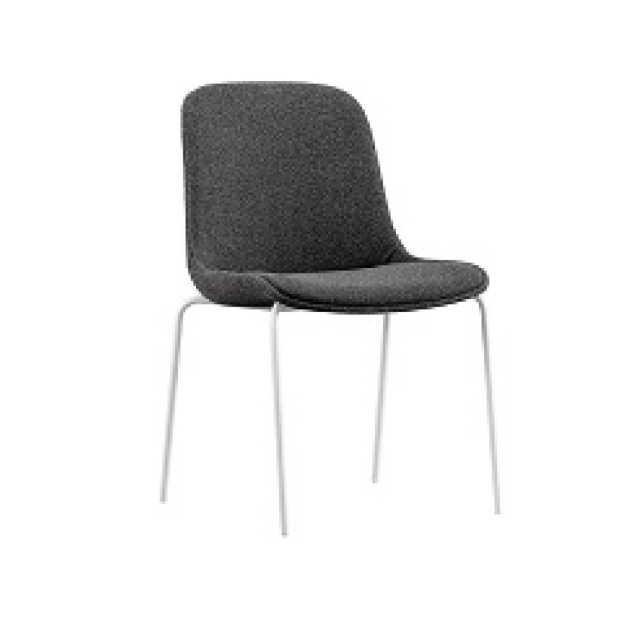 כסא אורח דגם ונטו בד אפור כהה